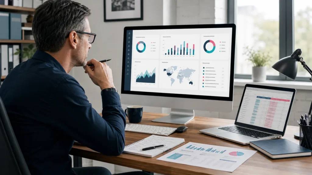 SEO strategist comparing publisher quality, campaign metrics, and link building budget options
