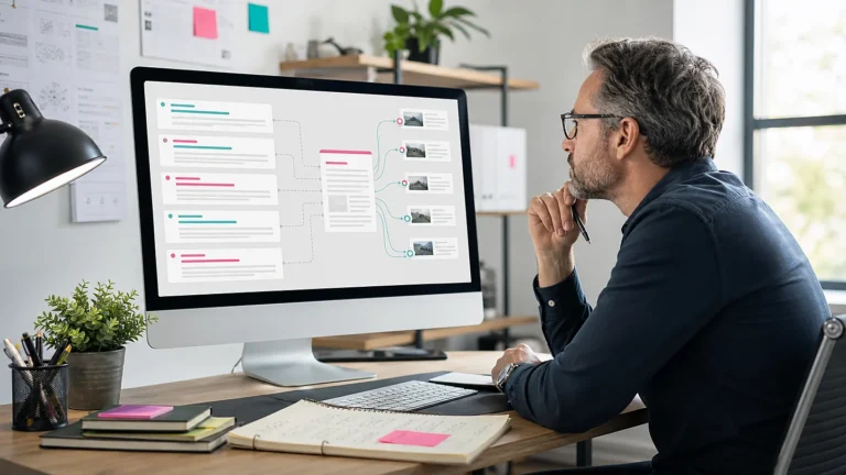 SEO strategist comparing page-level referring domains and backlink requirements across competing search results