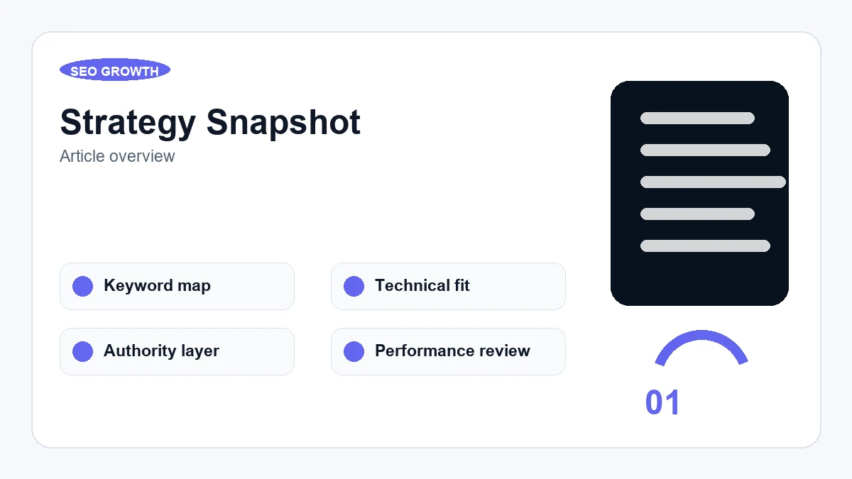 Article overview - visual guide for How to get more value from of SEO