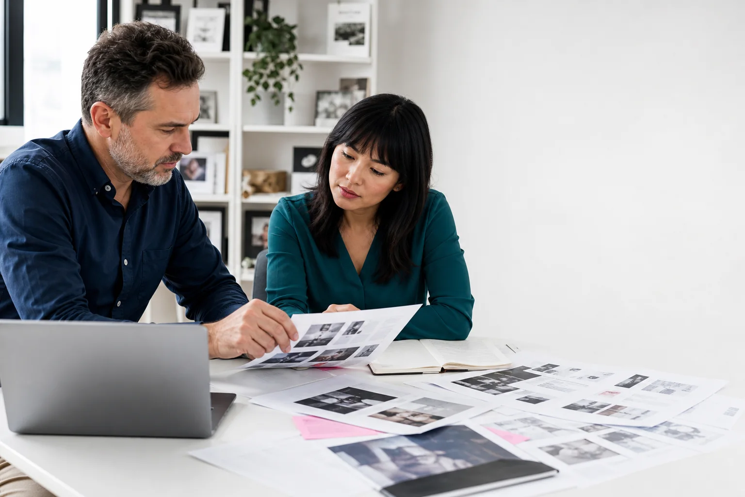 Publisher editor and campaign strategist reviewing audience fit and publisher options