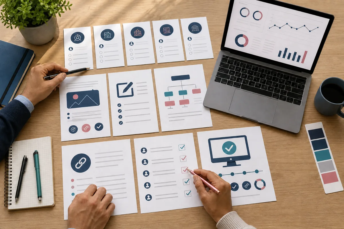 Campaign workflow with publisher shortlists, content briefs, approvals, and reporting