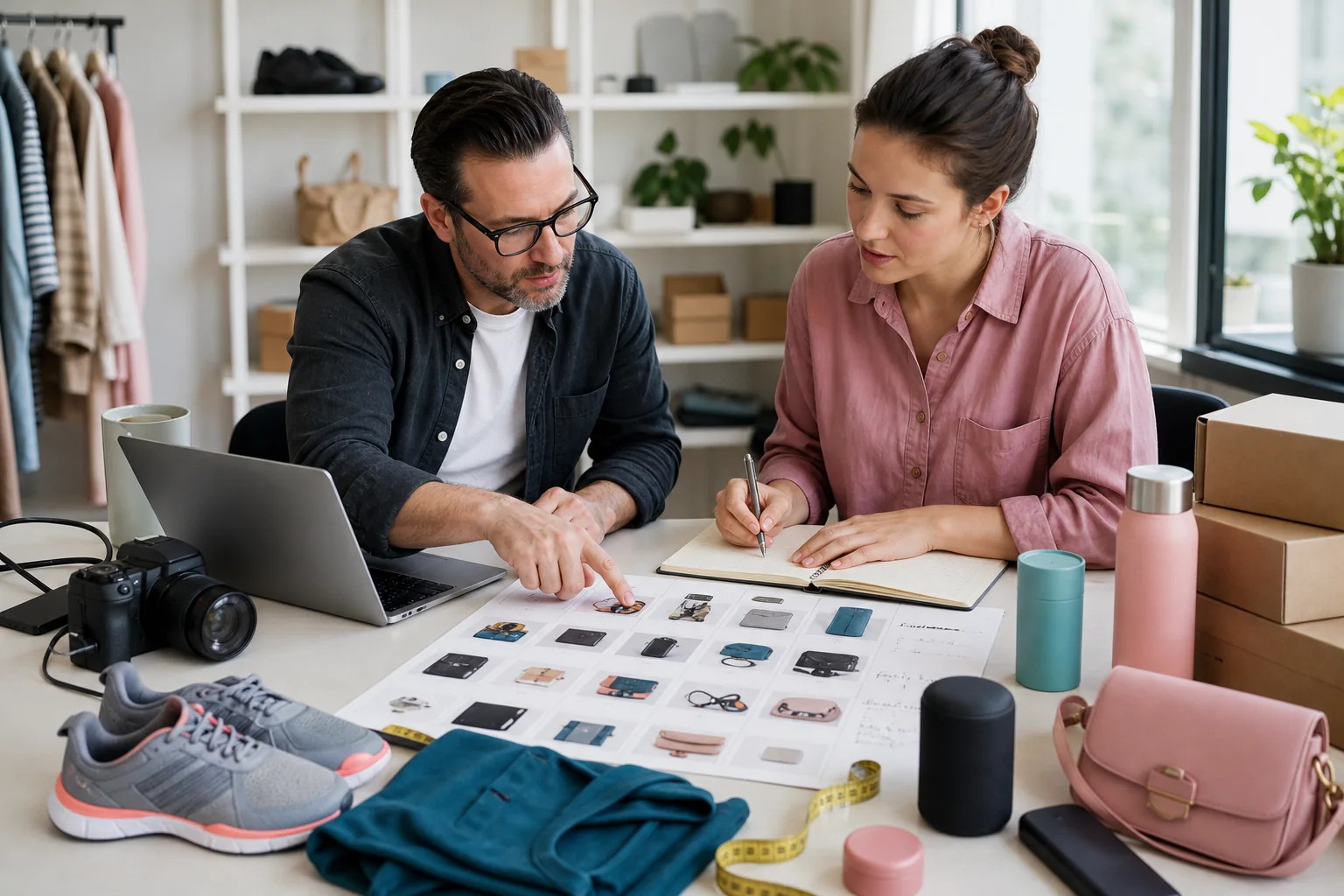 Product content editor and e-commerce specialist reviewing comparison evidence and original product photographs